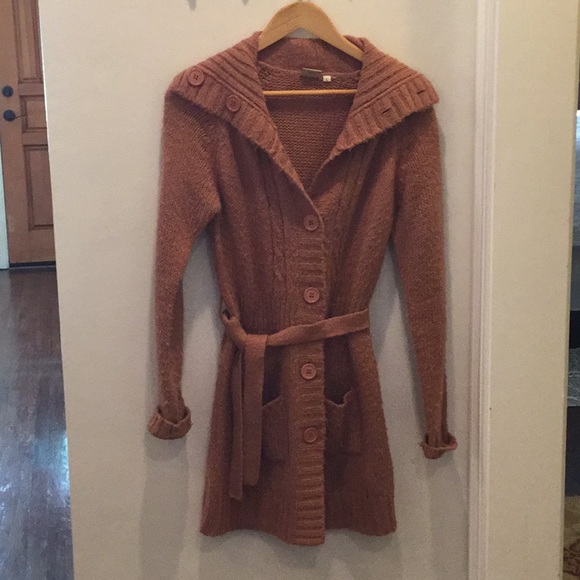 Rusty Pink - Button down sweater - Picture 2 of 6